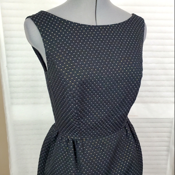 LAST CHANCE Erin Fetherston Winnie bow gold dot pocket dress 4 - Picture 2 of 10